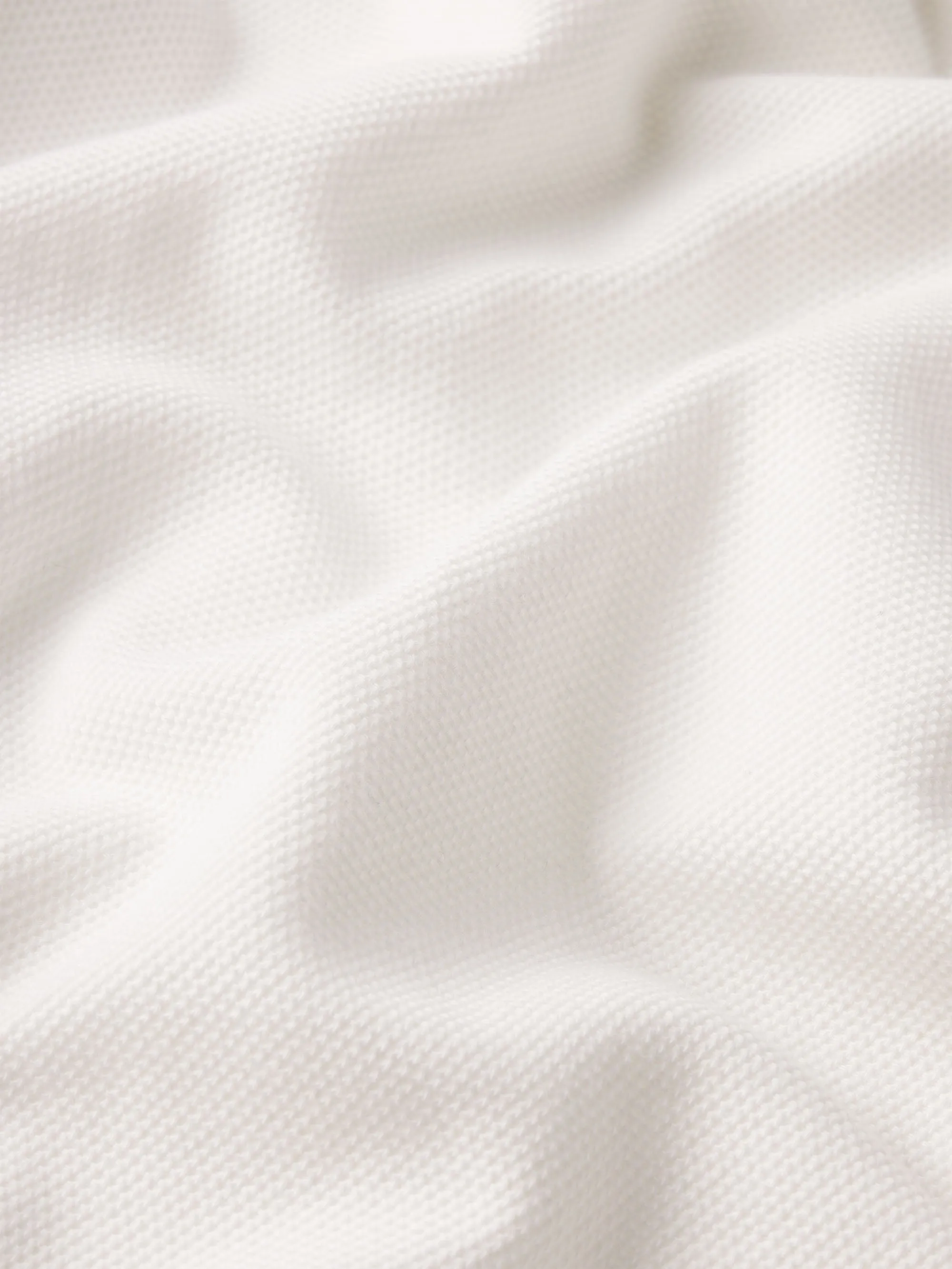 Jacquard Short Sleeve Relaxed Shirt -- White