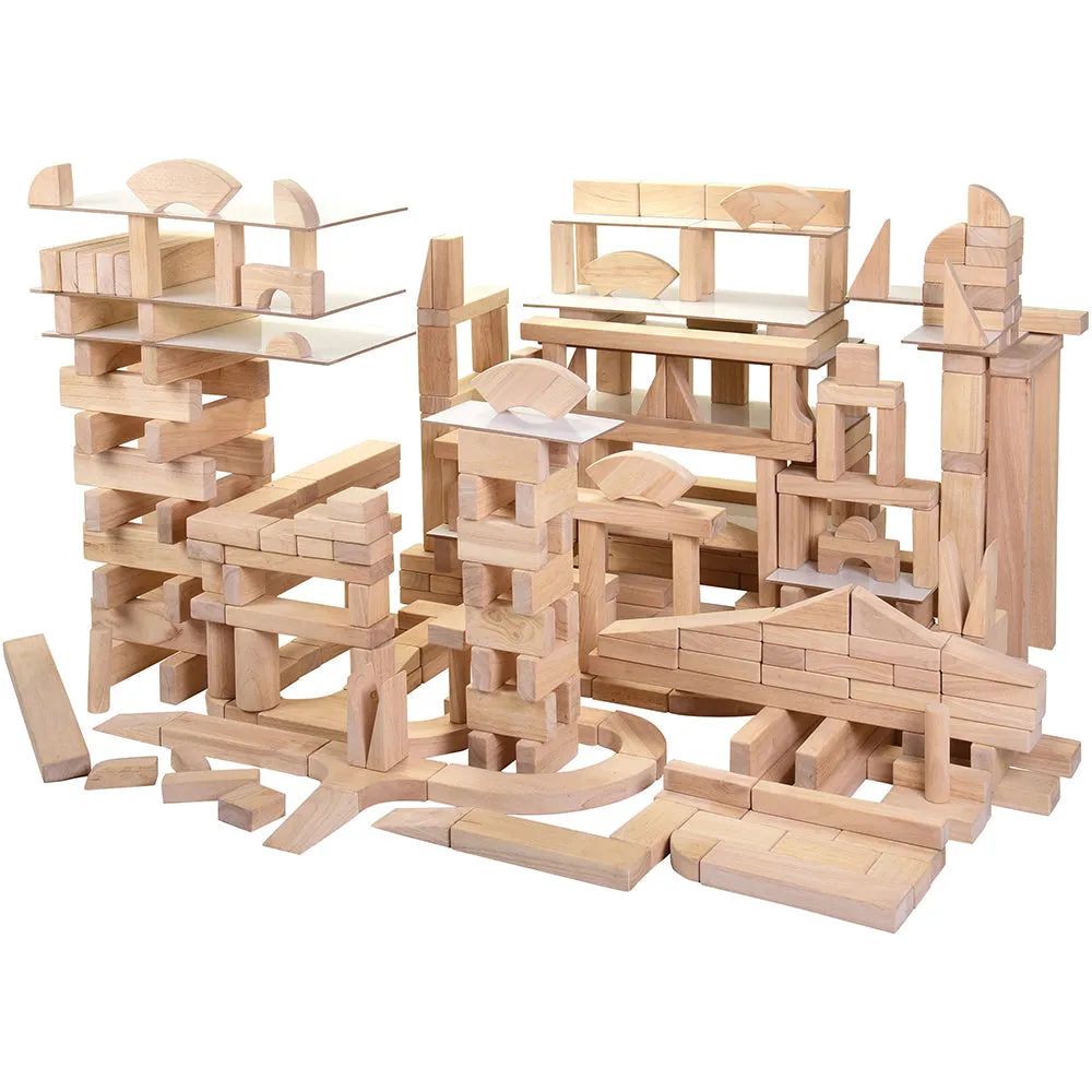 Jumbo School Unit Block Set | 322 Durable Hardwood Blocks