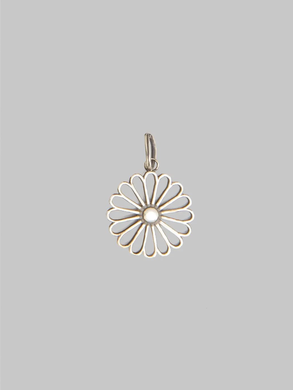 Kobashi Studio Kikumon Sukashi Charm Large Silver 925
