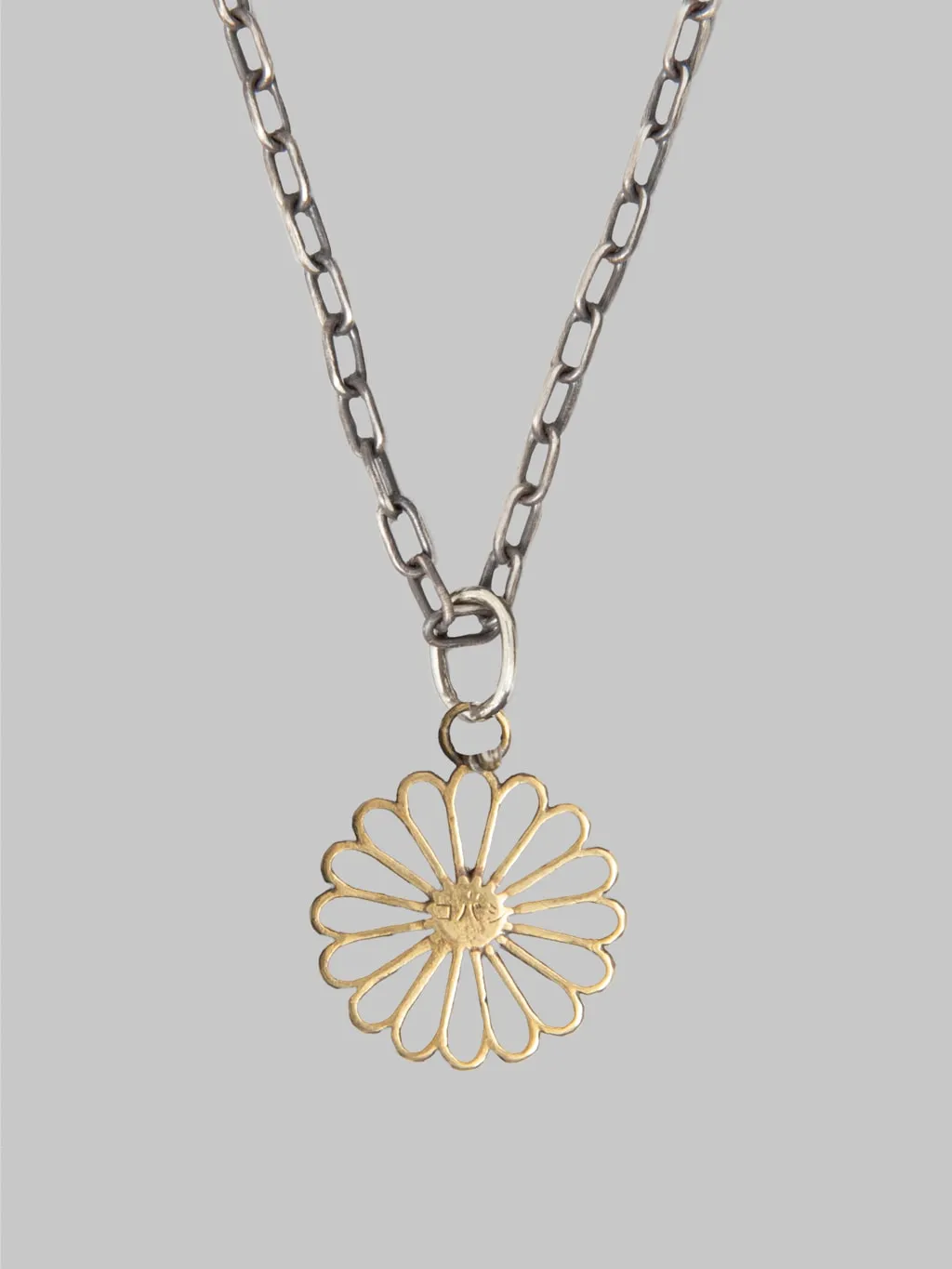 Kobashi Studio Kikumon Sukashi Charm Medium Brass
