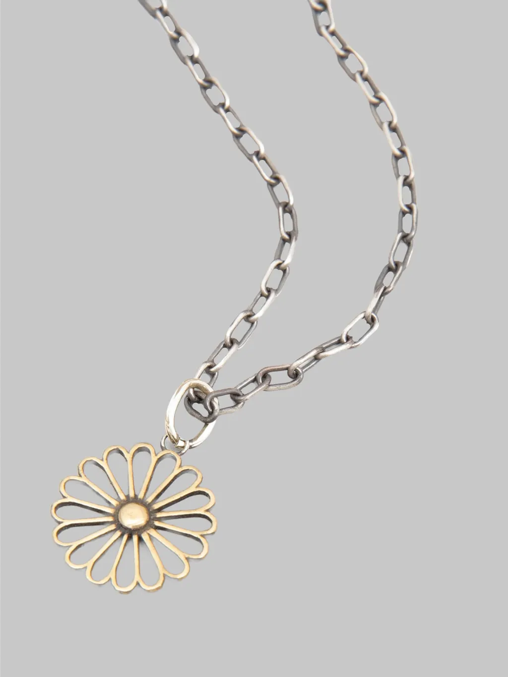 Kobashi Studio Kikumon Sukashi Charm Medium Brass