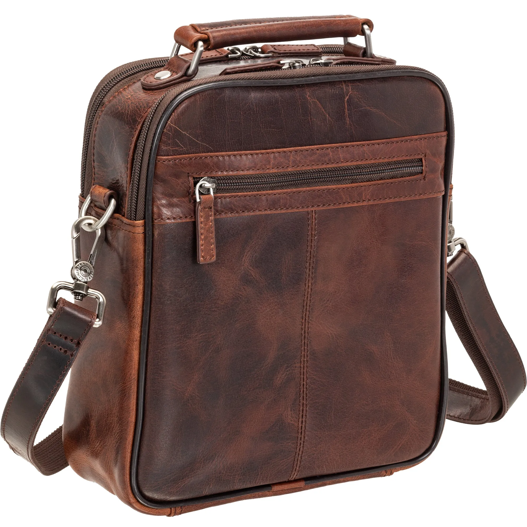 Mancini Buffalo Double Compartment Unisex Bag