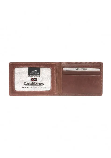 Mancini Casablanca Men's Billfold with Removable Passcase