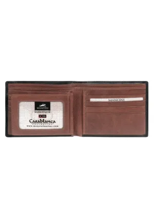 Mancini Casablanca Men's Billfold with Removable Passcase