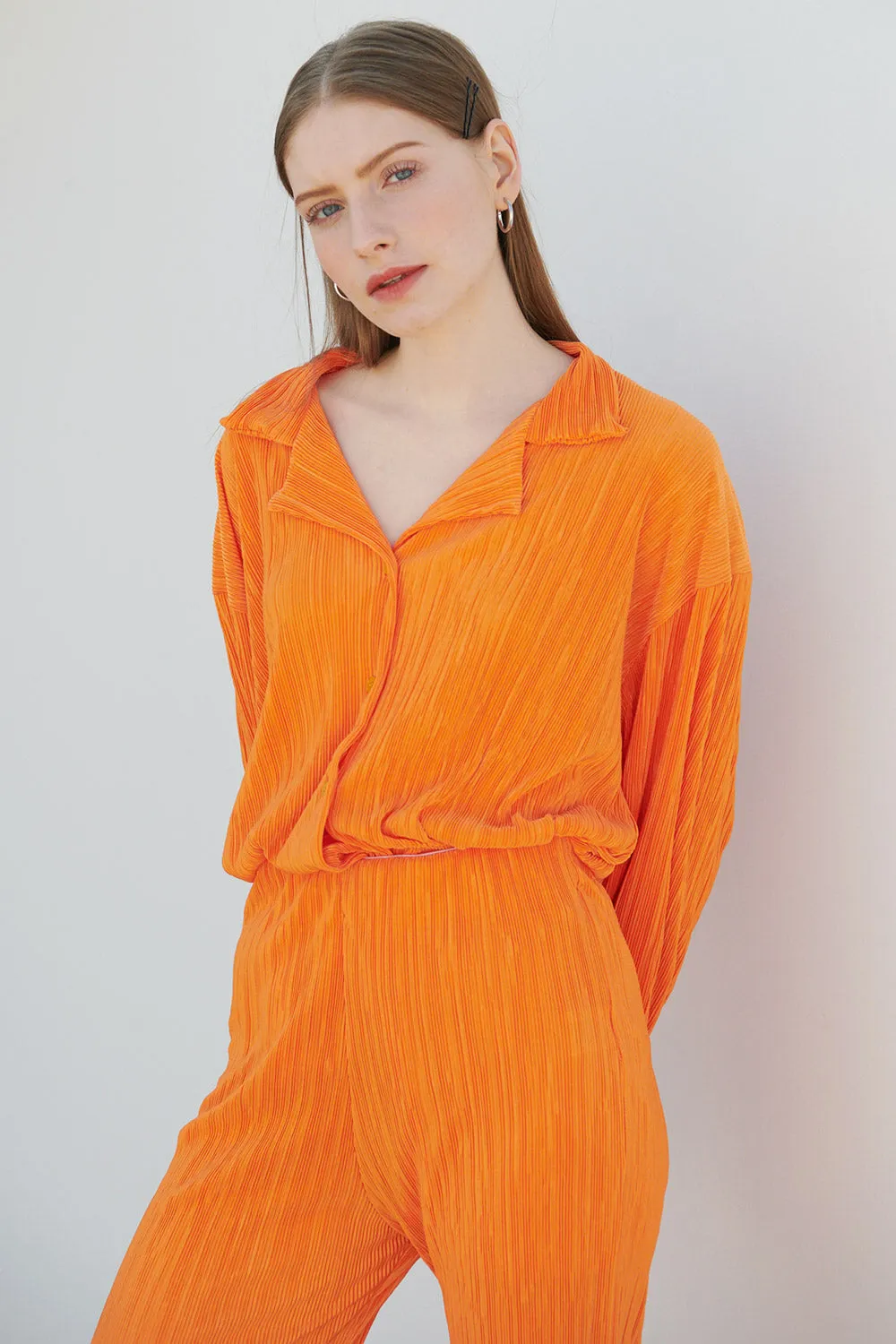 Maria Oversized Plisse Shirt