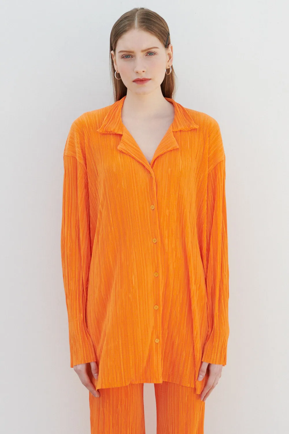 Maria Oversized Plisse Shirt