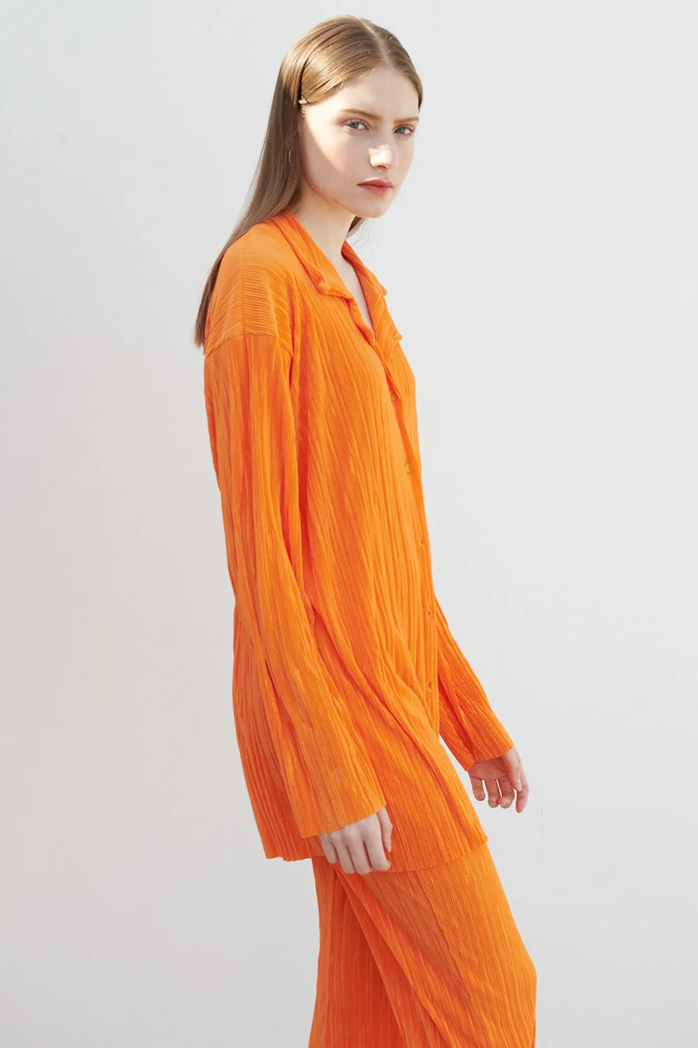 Maria Oversized Plisse Shirt