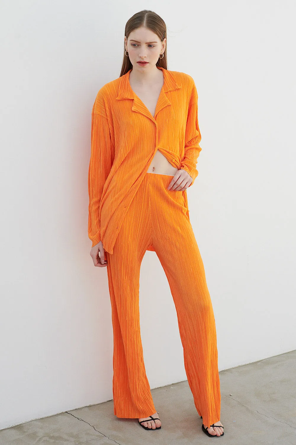 Maria Oversized Plisse Shirt