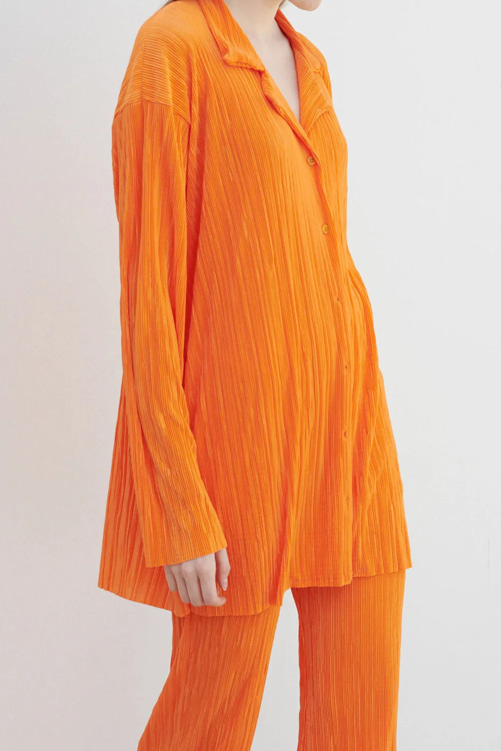 Maria Oversized Plisse Shirt
