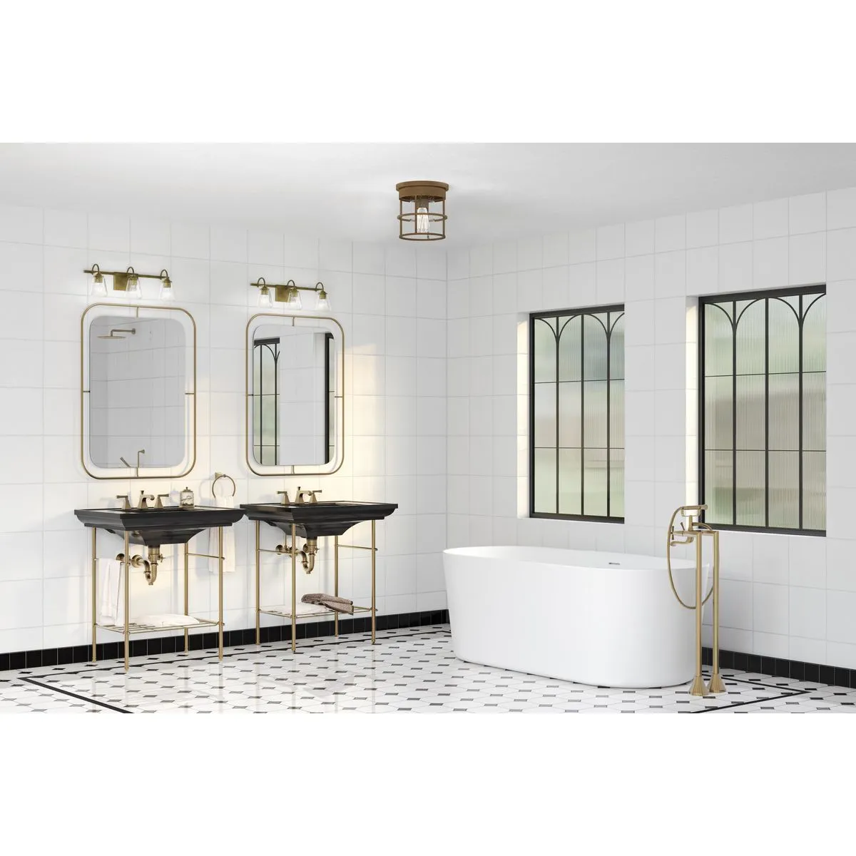 Martenne Collection Three-Light Vanity Light