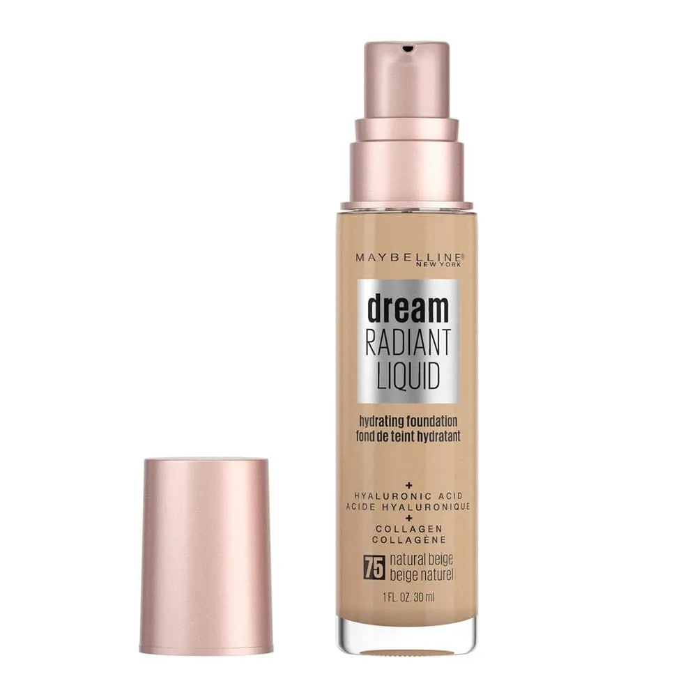 Maybelline Dream Radiant Liquid Hydrating Foundation 75 Natural Beige 30ml