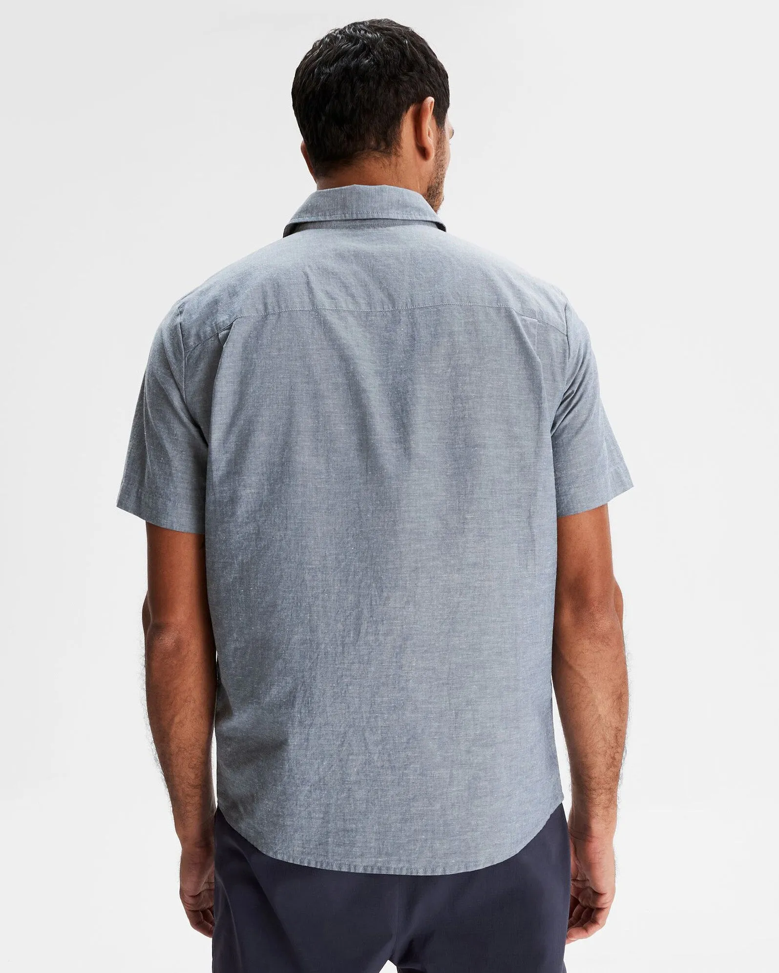 Men's Flaxton LT Short Sleeve Shirt - Chambray Blue