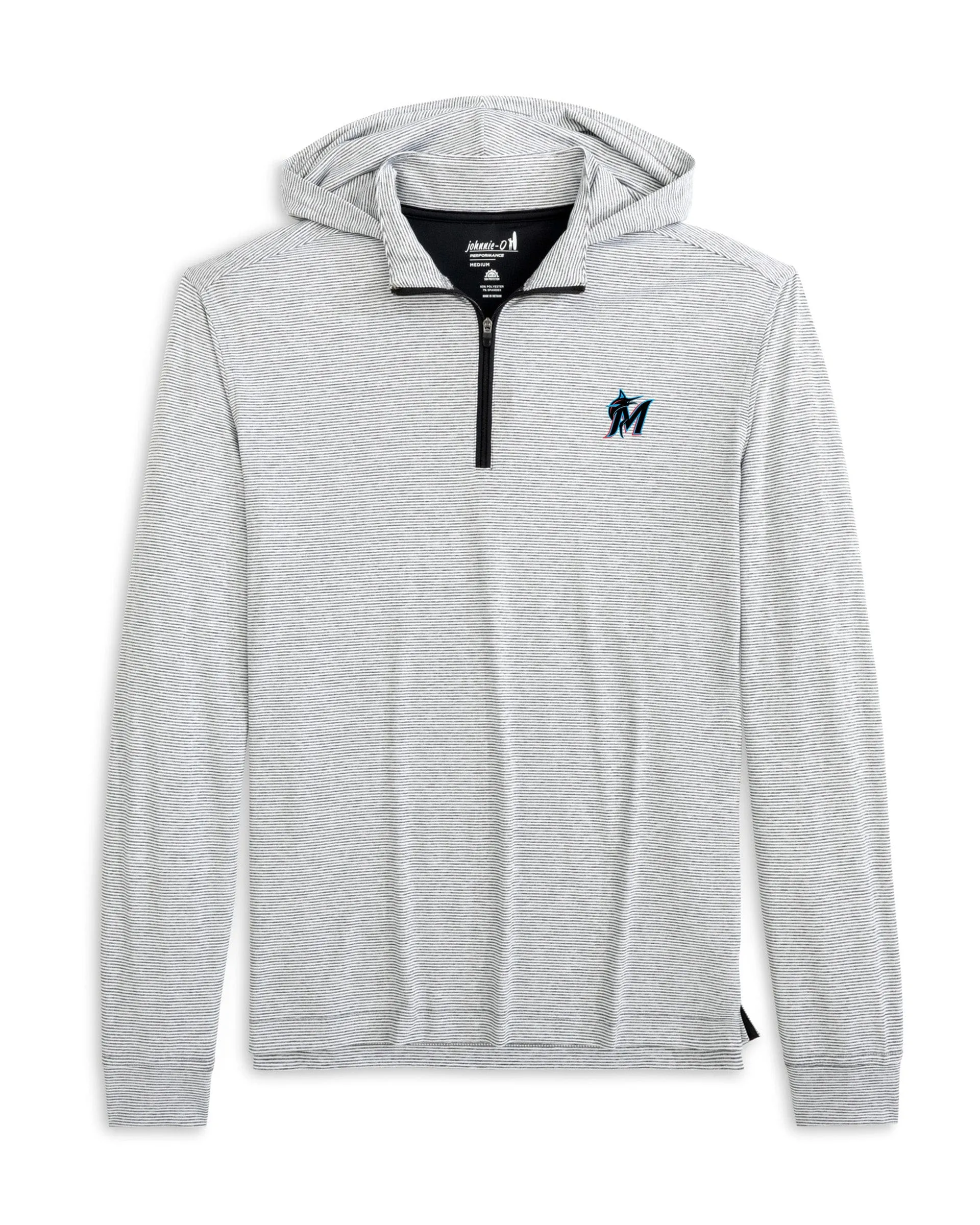 Miami Marlins Hybrid Performance 1/4 Zip Hoodie