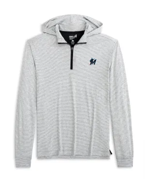 Miami Marlins Hybrid Performance 1/4 Zip Hoodie