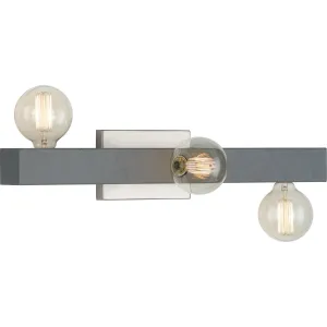 Mill Beam Collection Three-Light Industrial Bath Vanity Wall Light