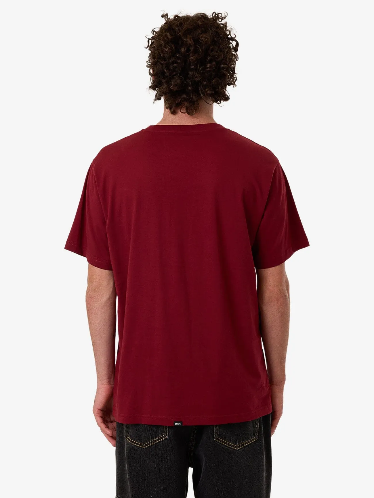 Minimal Thrills Merch Fit Tee - Cabernet