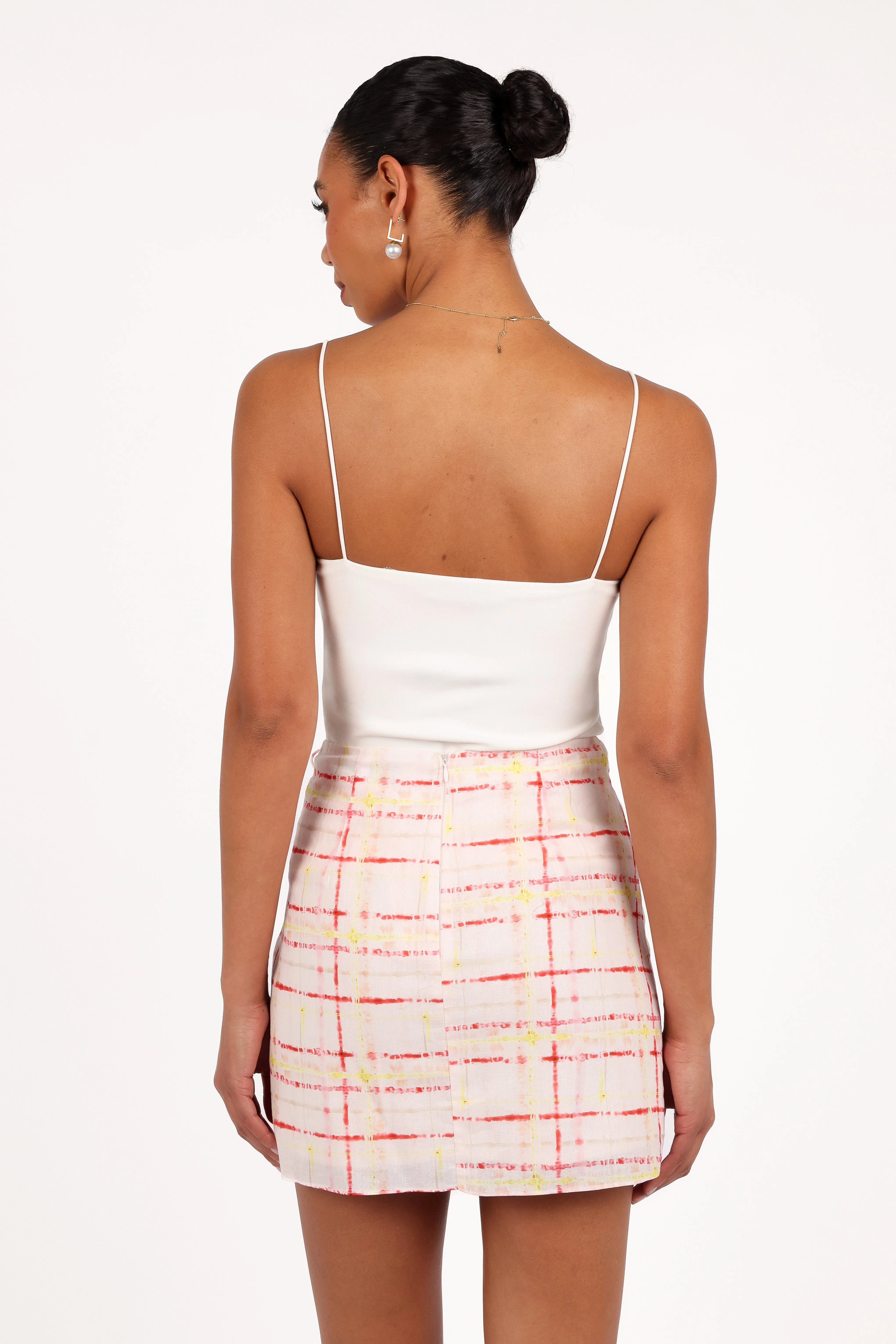 Mirha Mini Skirt - Sunset Check