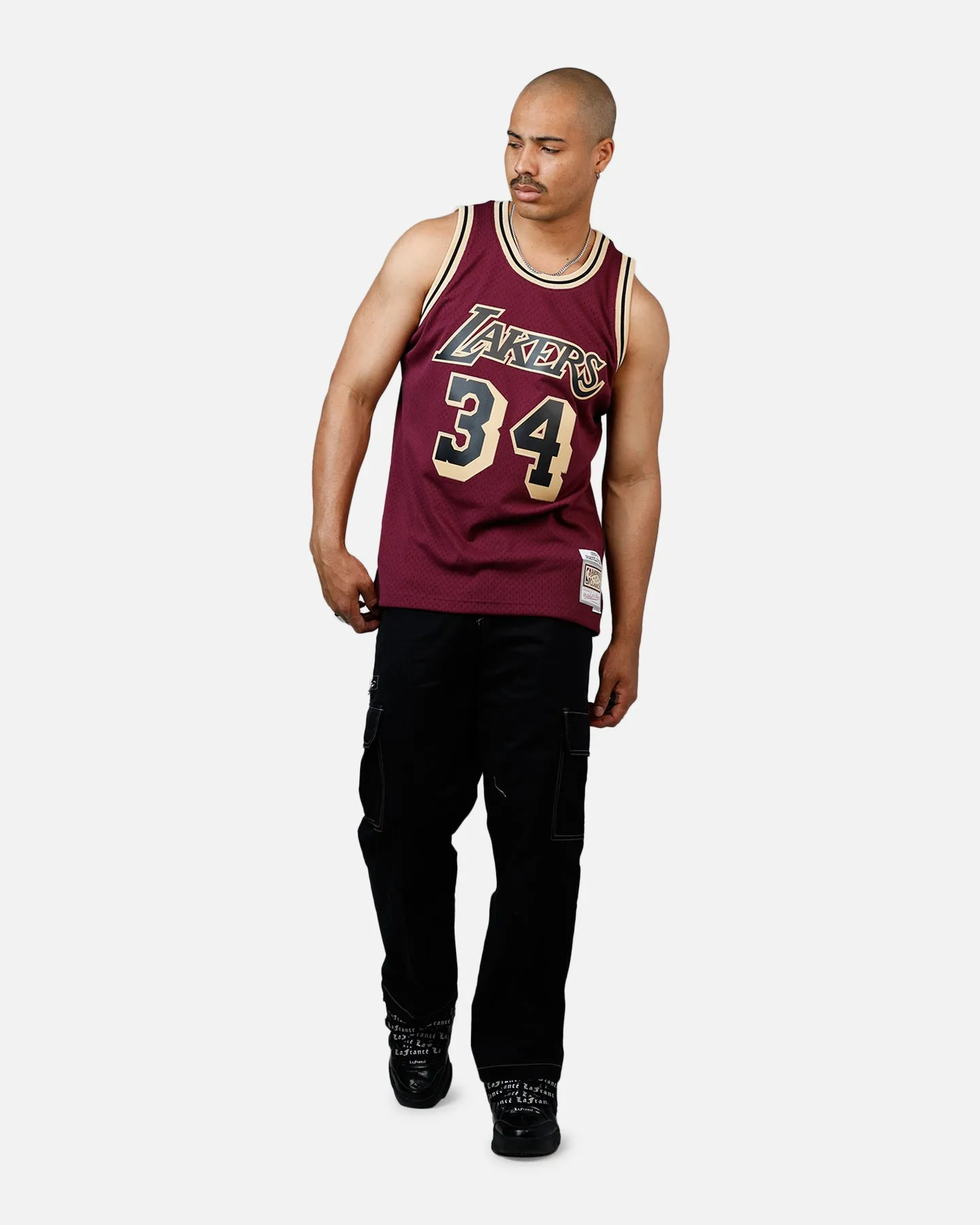 Mitchell & Ness Los Angeles Lakers Shaquille O'Neal 1996 Swingman Jersey Burgundy