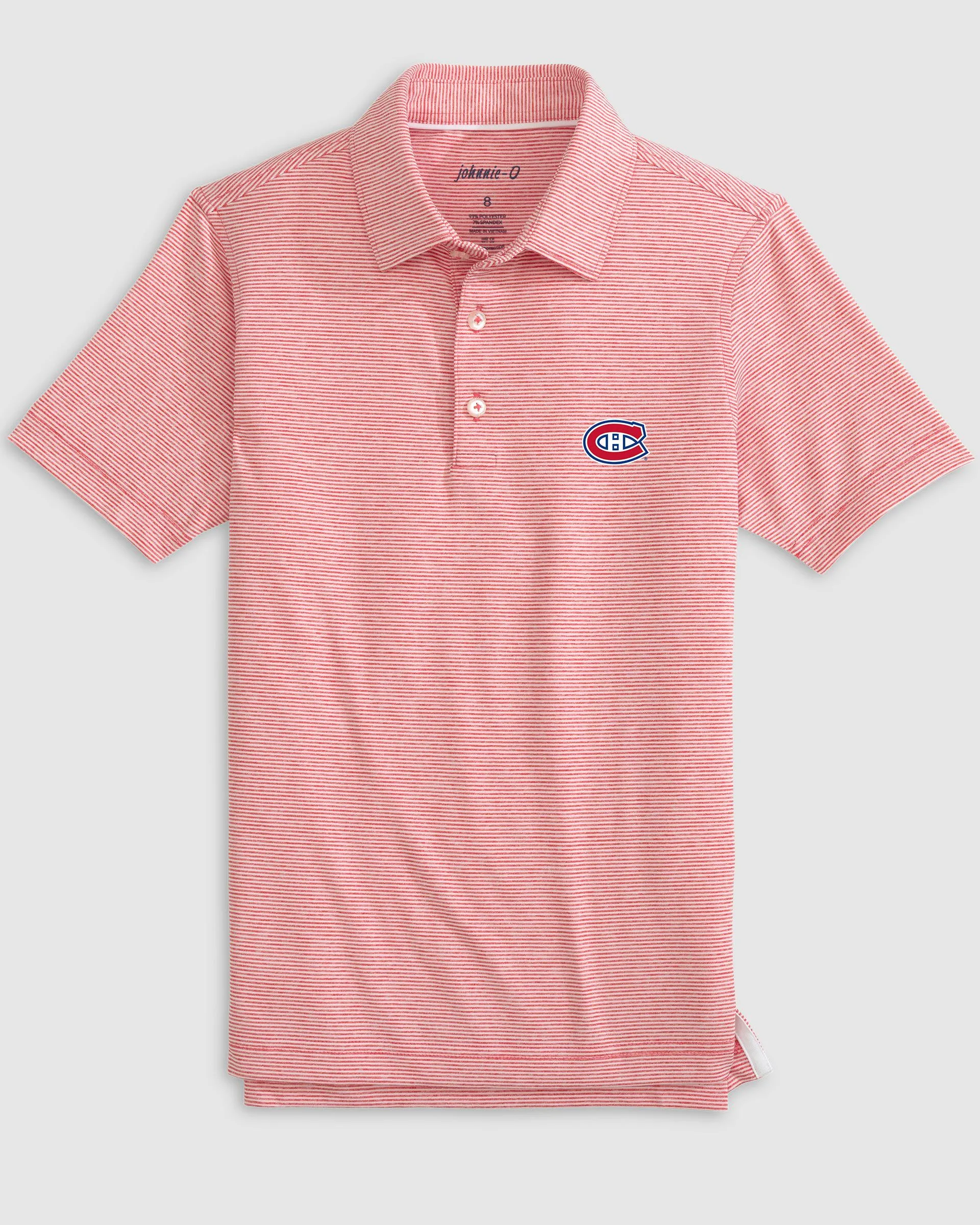 Montreal Canadiens Lyndonn Jr. Striped Jersey Performance Polo