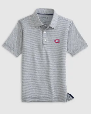 Montreal Canadiens Lyndonn Jr. Striped Jersey Performance Polo
