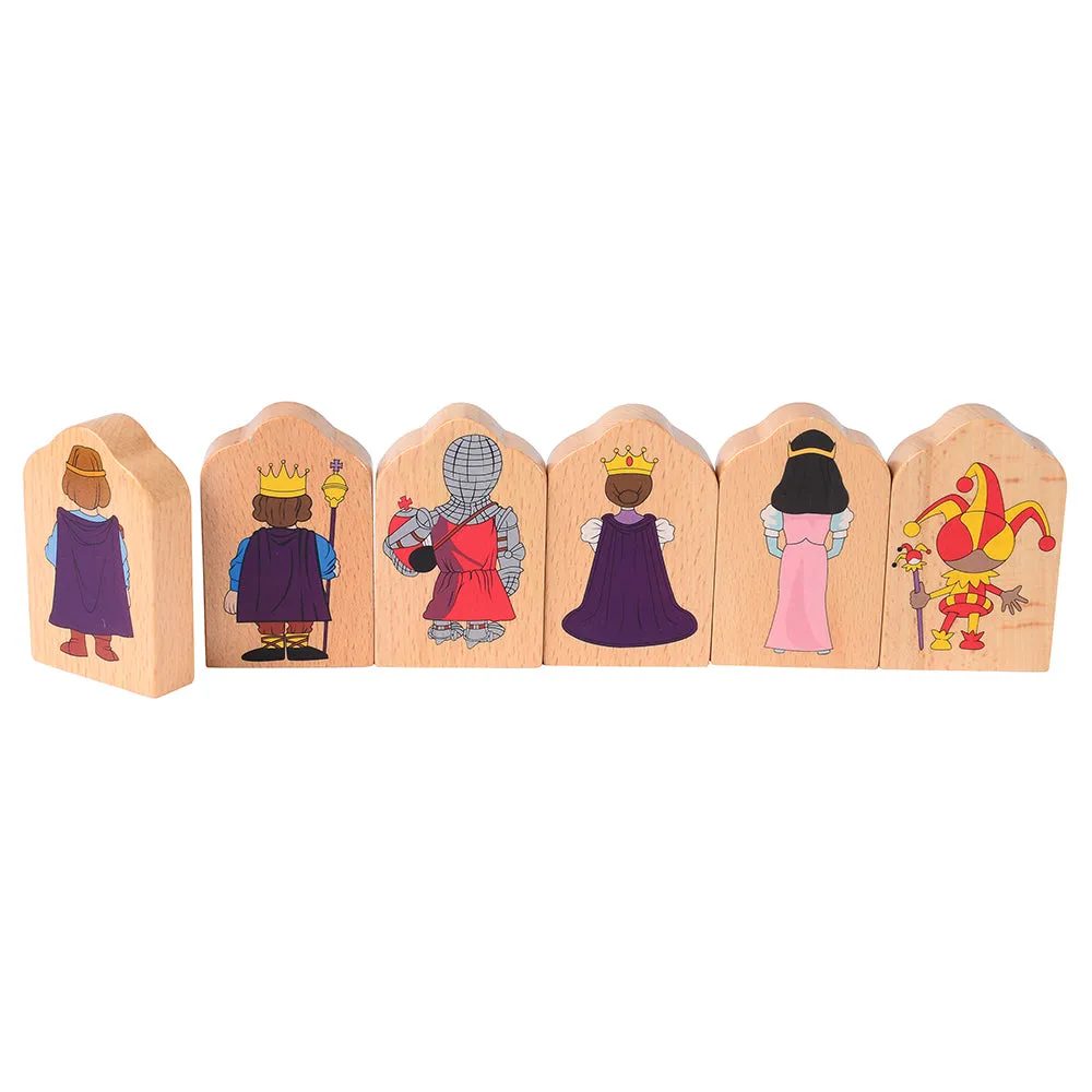 Multi-Ethnic Royal Court Wooden Play Figures | 16-Piece Beech Wood Set