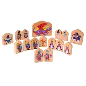 Multi-Ethnic Royal Court Wooden Play Figures | 16-Piece Beech Wood Set