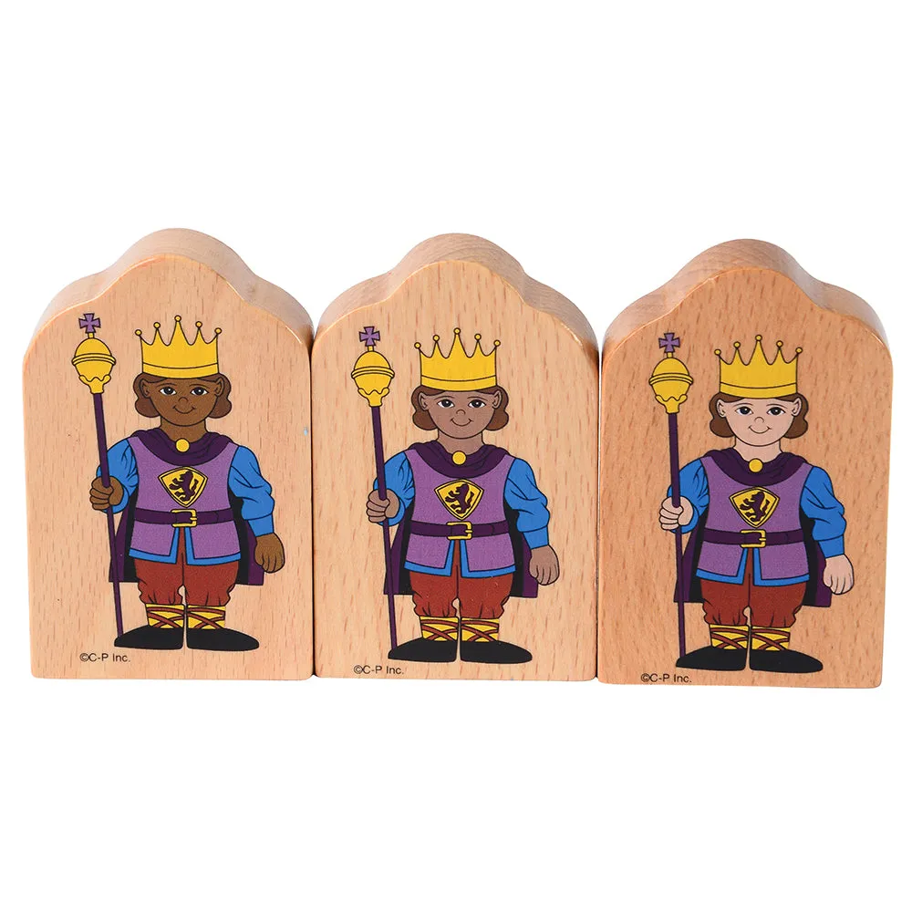 Multi-Ethnic Royal Court Wooden Play Figures | 16-Piece Beech Wood Set