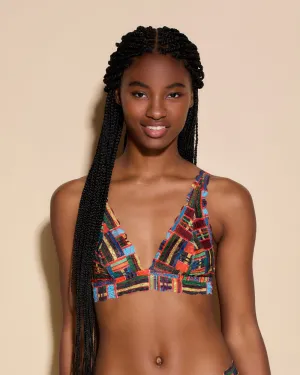 Never Say Never Printed Tall Triangle Bralette