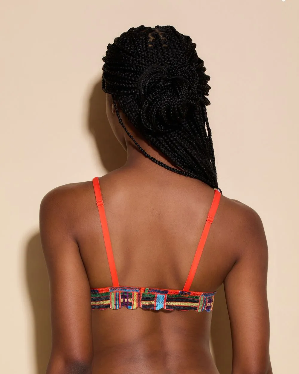 Never Say Never Printed Tall Triangle Bralette
