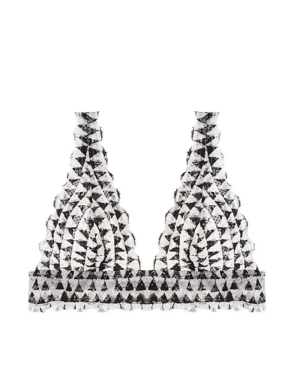 Never Say Never Printed Tall Triangle Bralette