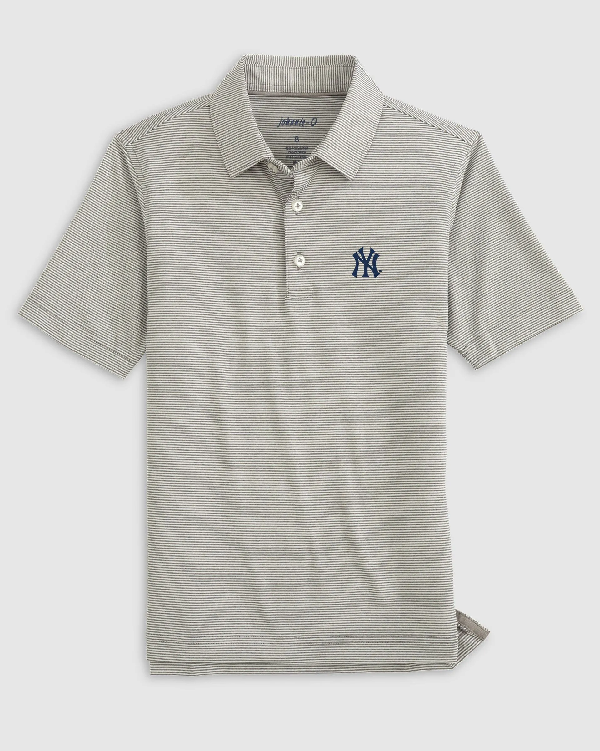 New York Yankees Lyndonn Jr. Striped Jersey Performance Polo