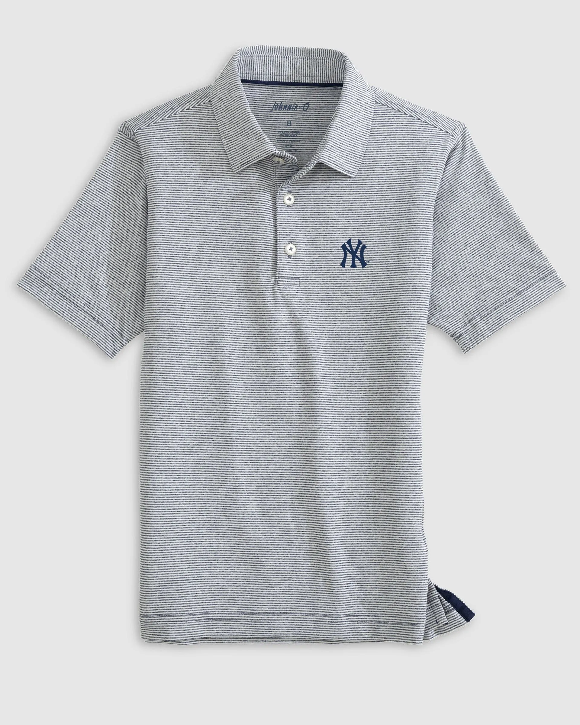New York Yankees Lyndonn Jr. Striped Jersey Performance Polo