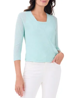 NIC ZOE 4-Way Linen-Blend Cardigan