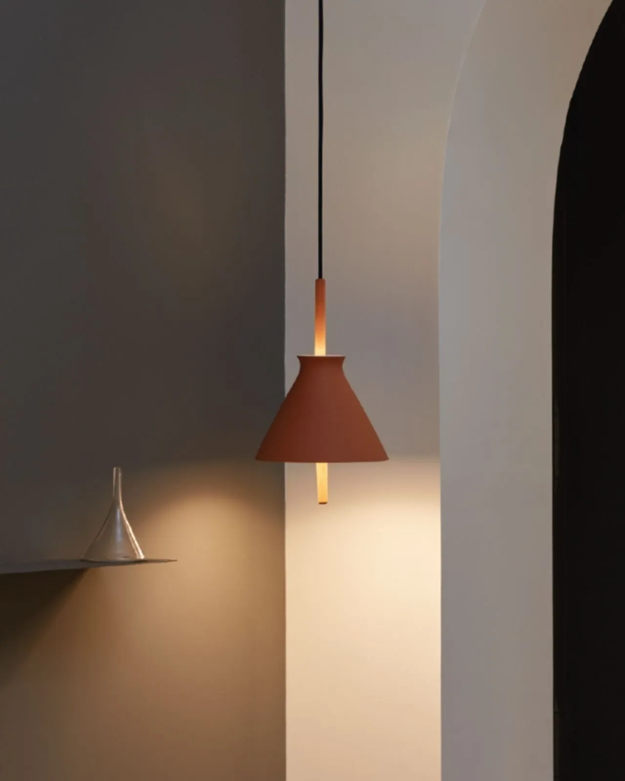 Organic Clay Cone Pendant | Totana