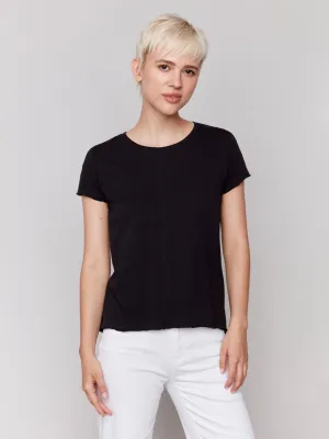 Organic Cotton Slub T-shirt - Black