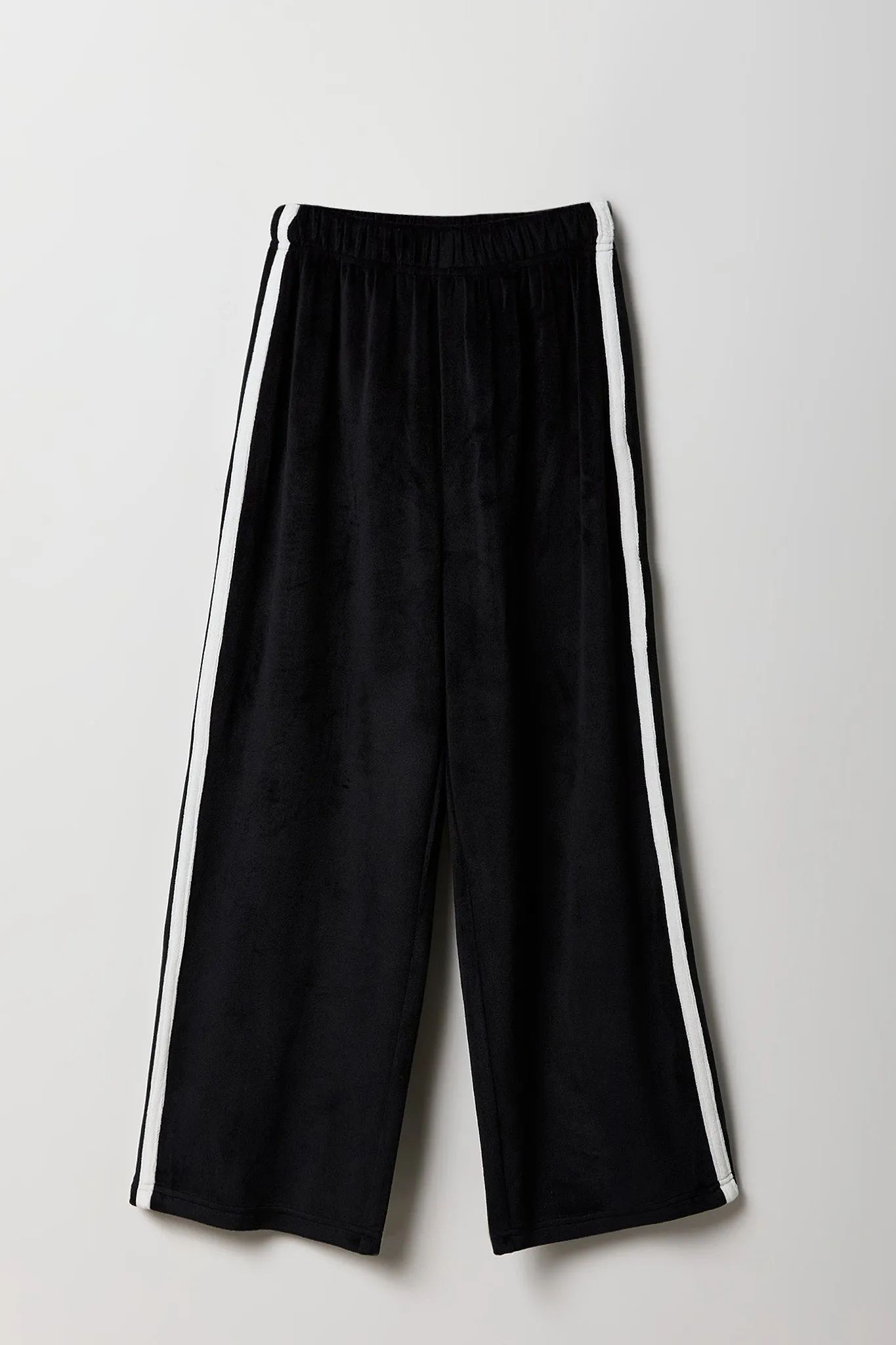 Pantalon Active à jambe large en velours avec rayures latérales pour fille