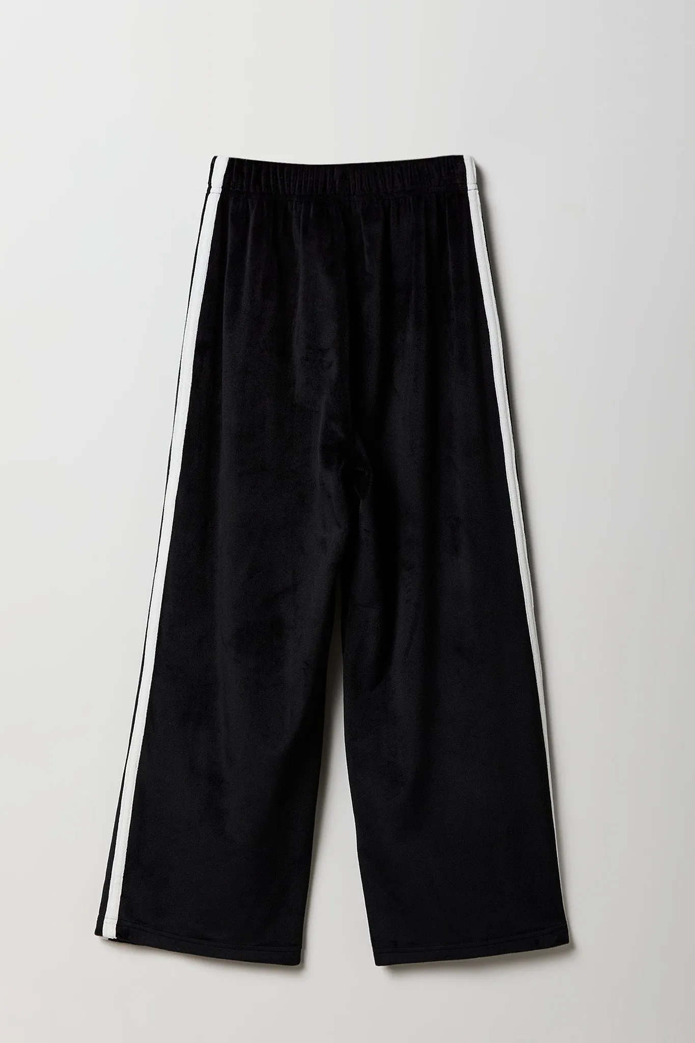 Pantalon Active à jambe large en velours avec rayures latérales pour fille