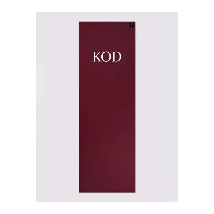 Personalised Yoga Mat 6mm With Custom Design - Raspberry