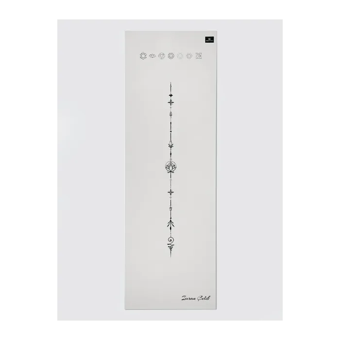 Personalised Yoga Mat 6mm With Custom Design - White