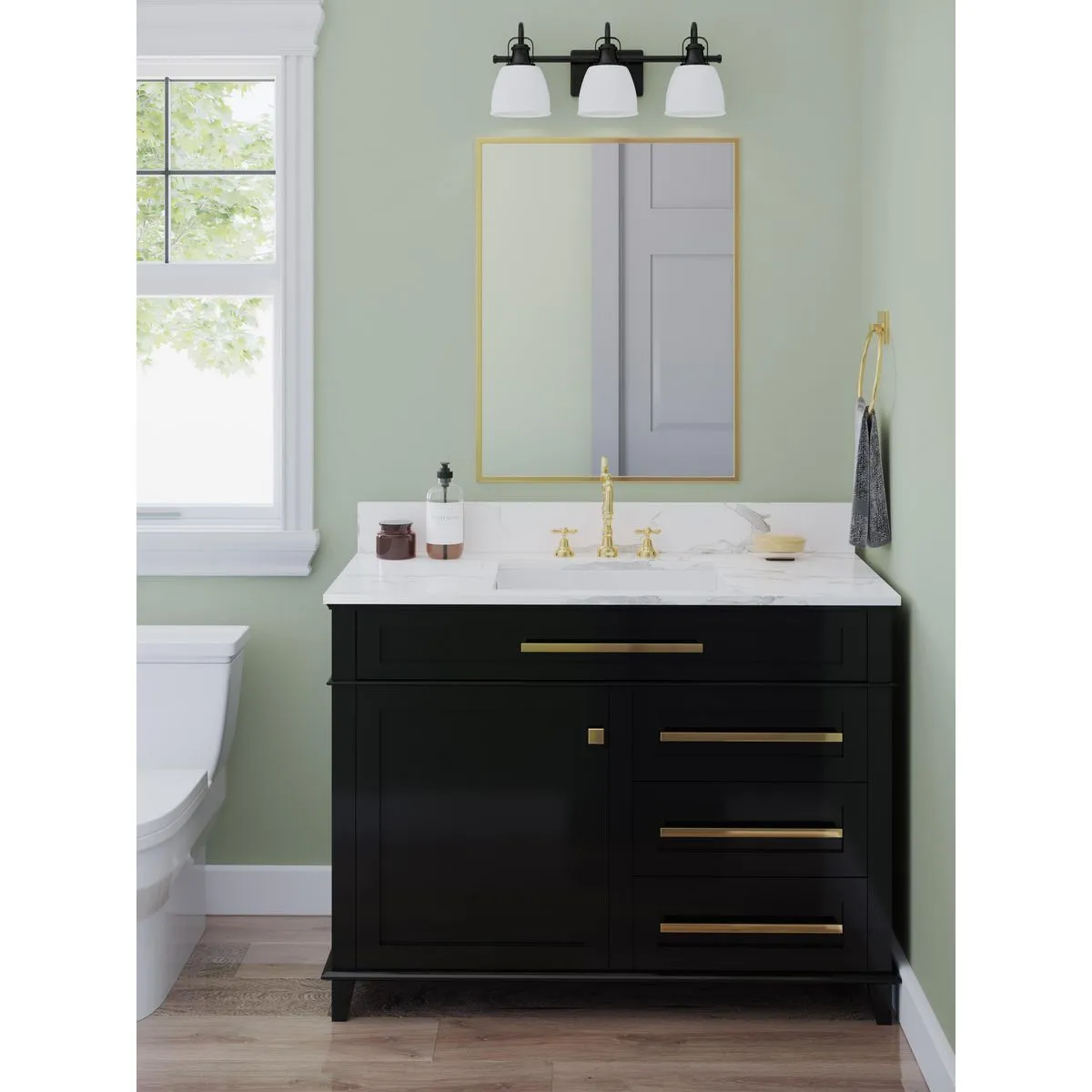 Preston Collection Three-Light Bath Vanity Light