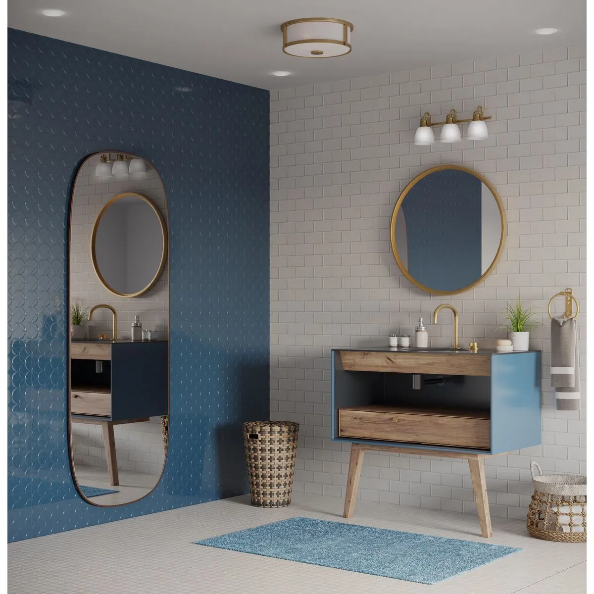 Preston Collection Three-Light Bath Vanity Light
