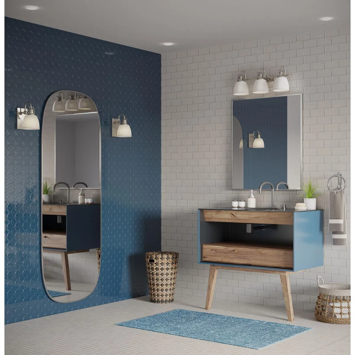 Preston Collection Three-Light Bath Vanity Light