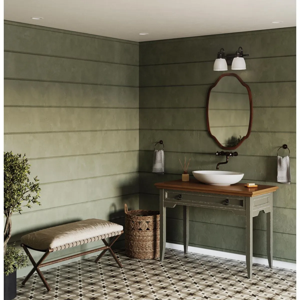 Preston Collection Two-Light Bath Vanity Light
