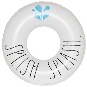Rae Dunn 48" CocoNut Float - Inflatable Jumbo Water Ring, Durable, Anti-Leak, for Ages 8 