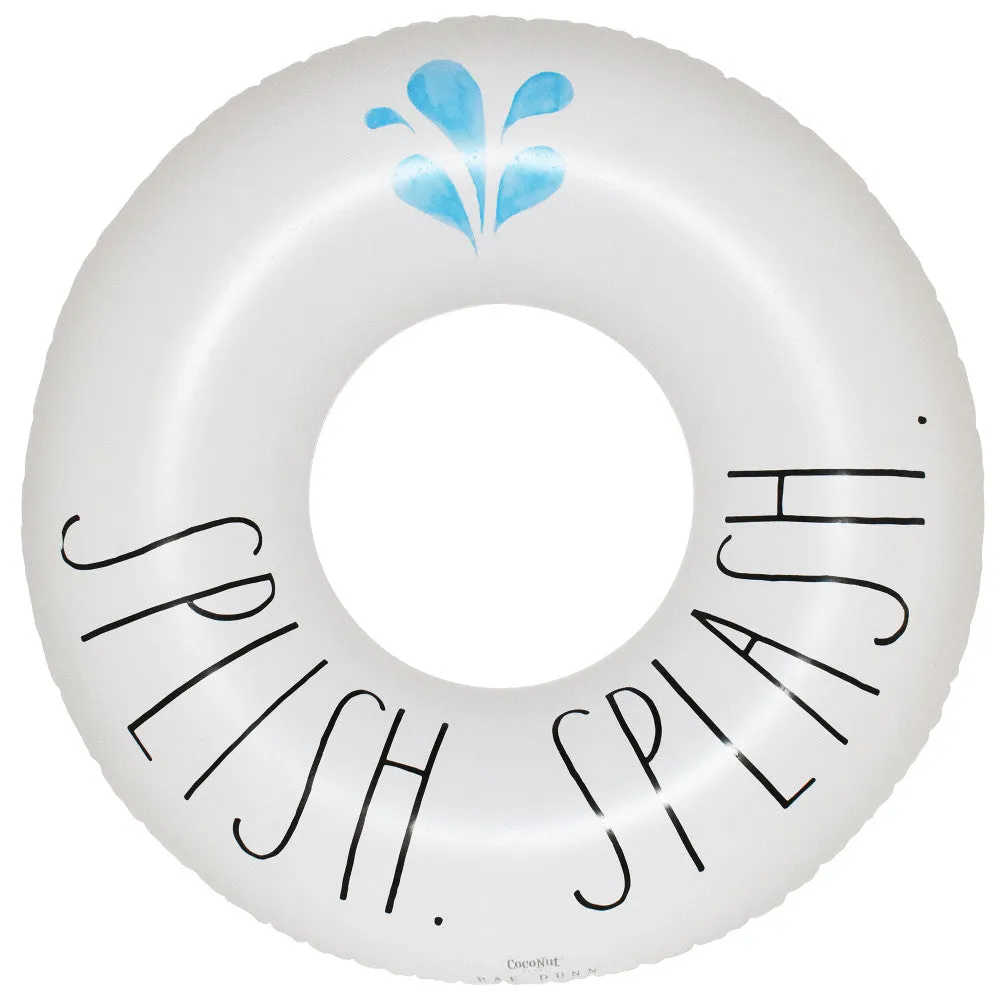 Rae Dunn 48" CocoNut Float - Inflatable Jumbo Water Ring, Durable, Anti-Leak, for Ages 8 