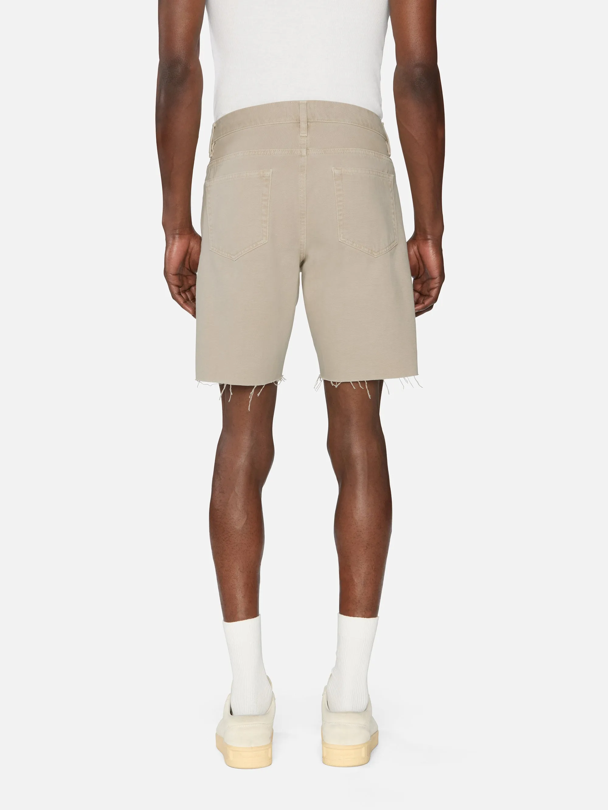 Relaxed Short Raw Hem -- Beach Sand