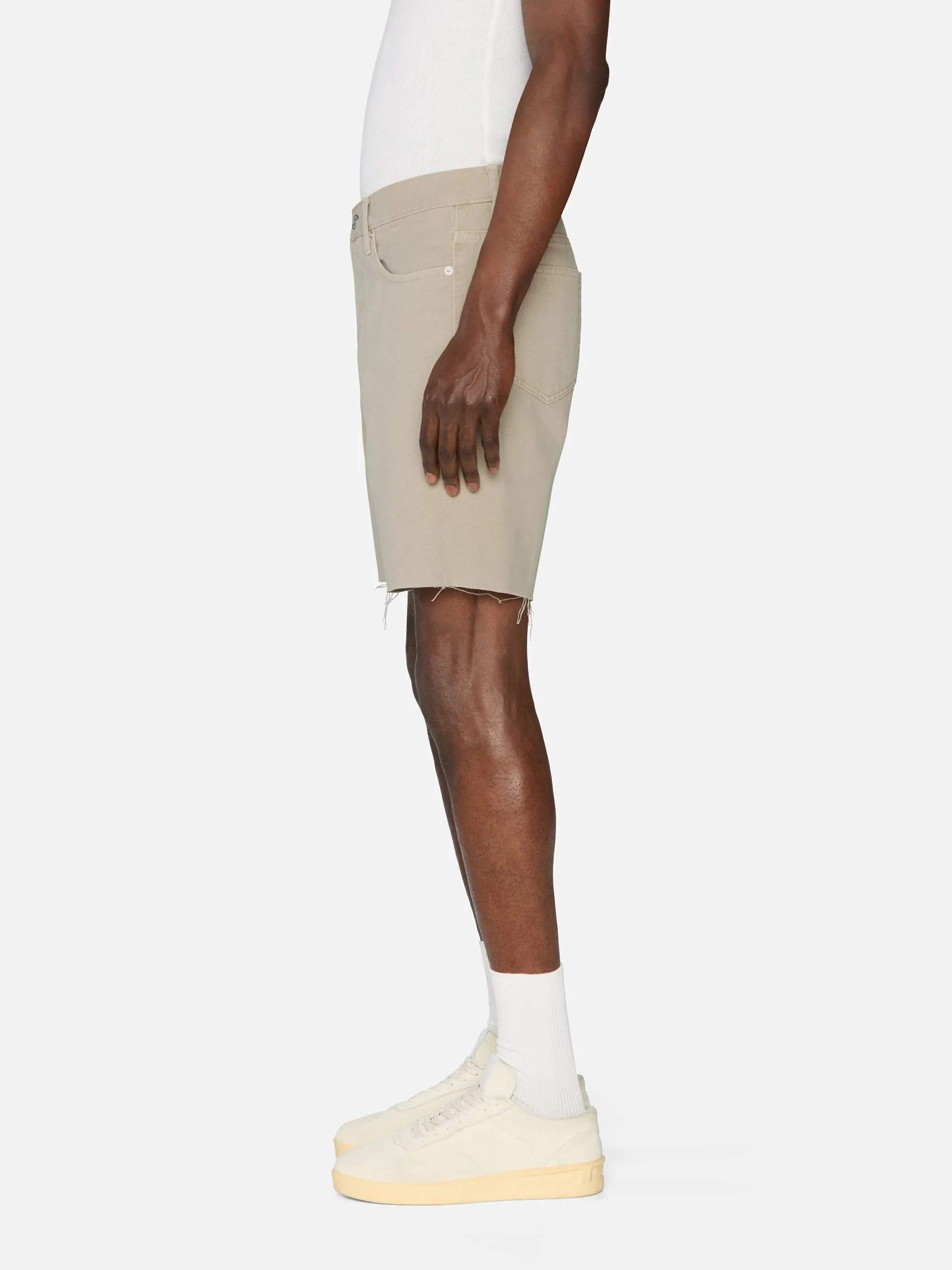 Relaxed Short Raw Hem -- Beach Sand