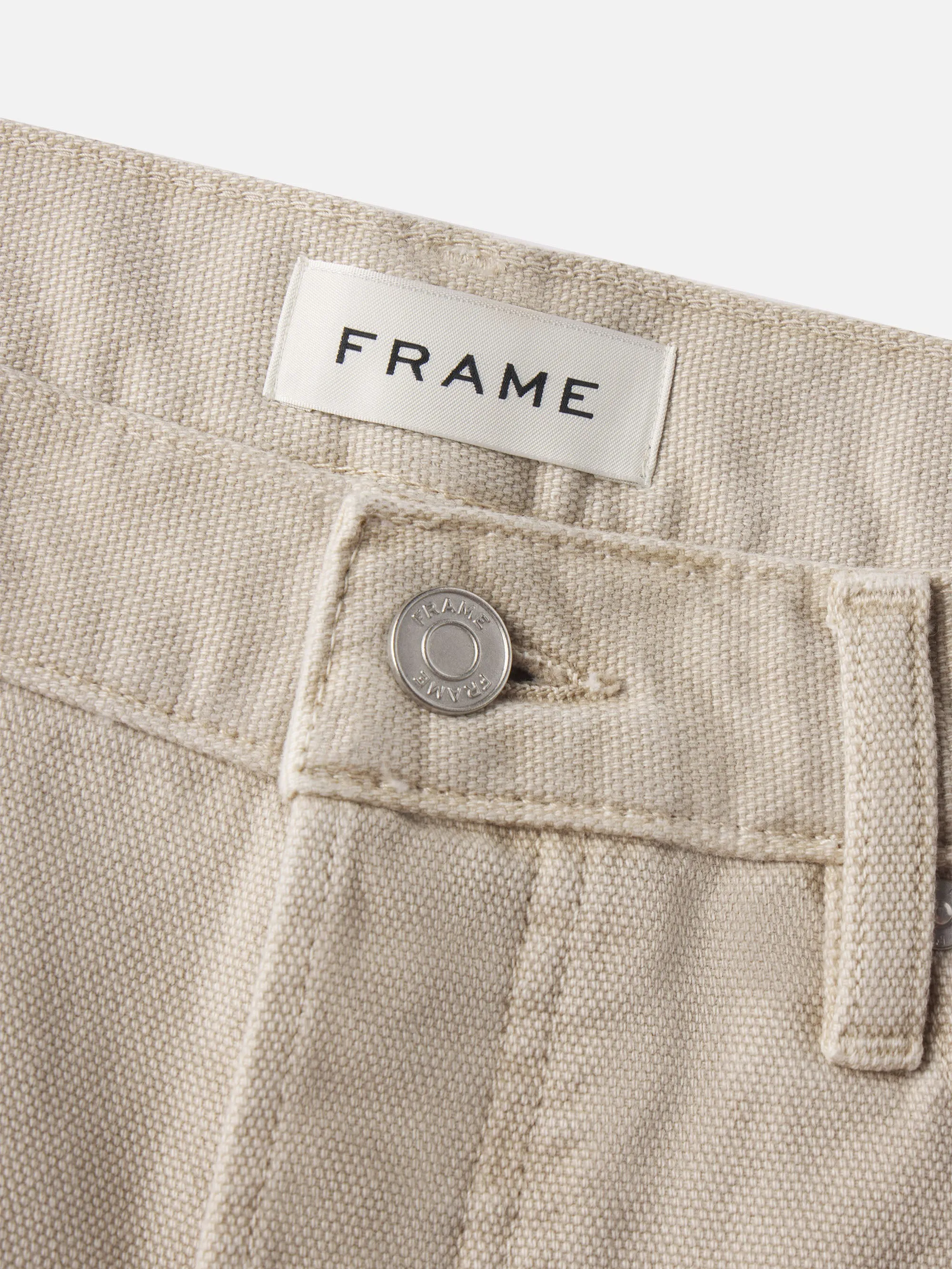 Relaxed Short Raw Hem -- Beach Sand