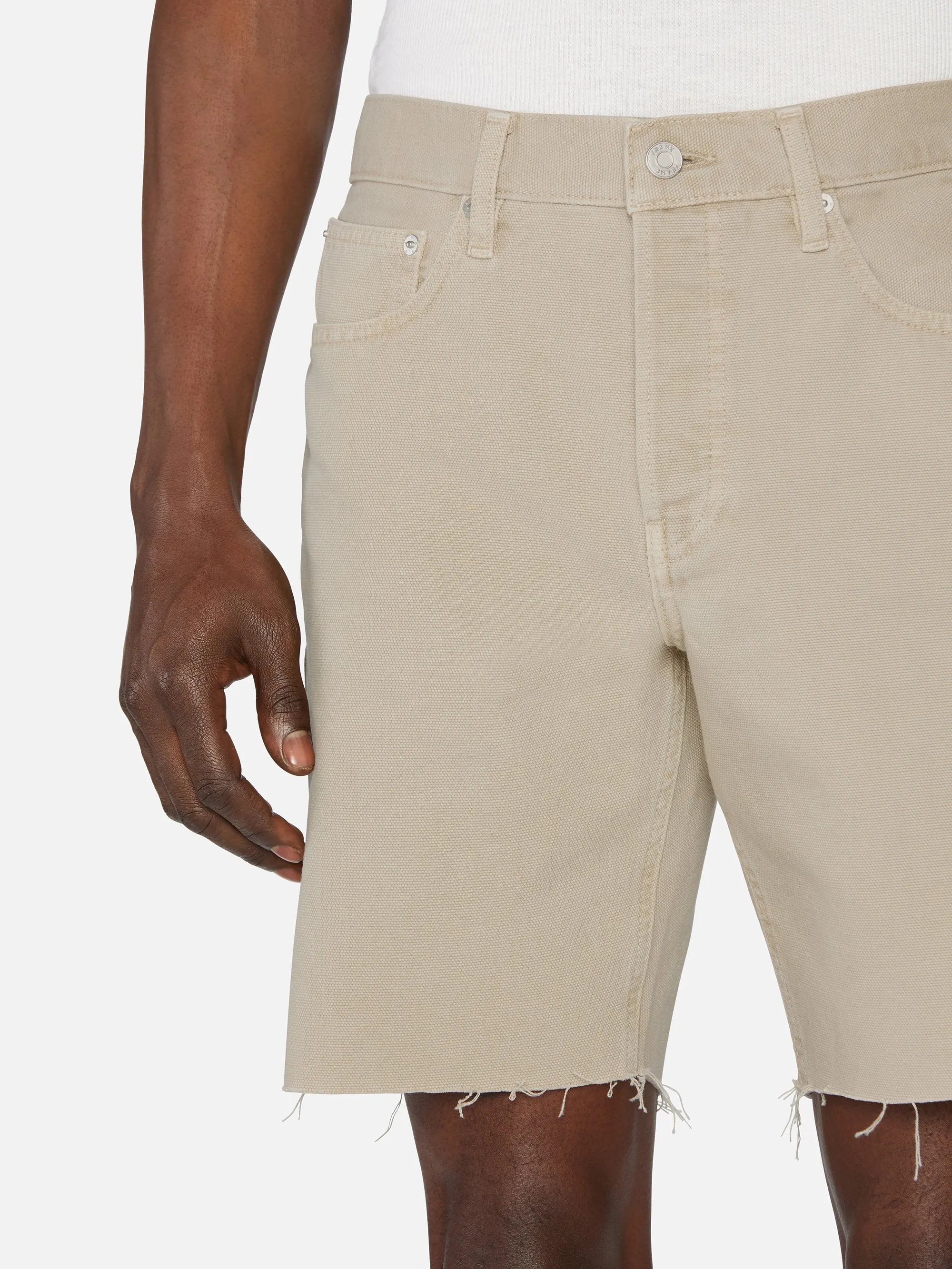 Relaxed Short Raw Hem -- Beach Sand