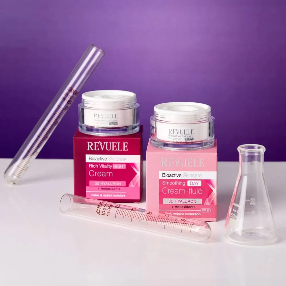 Revuele Bio Active Skin Care 3D Hyaluron Smoothing Day Cream Fluid SPF15 50ml